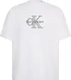 Calvin Klein SS 16S TRICOLOR MONOLOGO GRAPHIC Erkek Beyaz T-Shirt