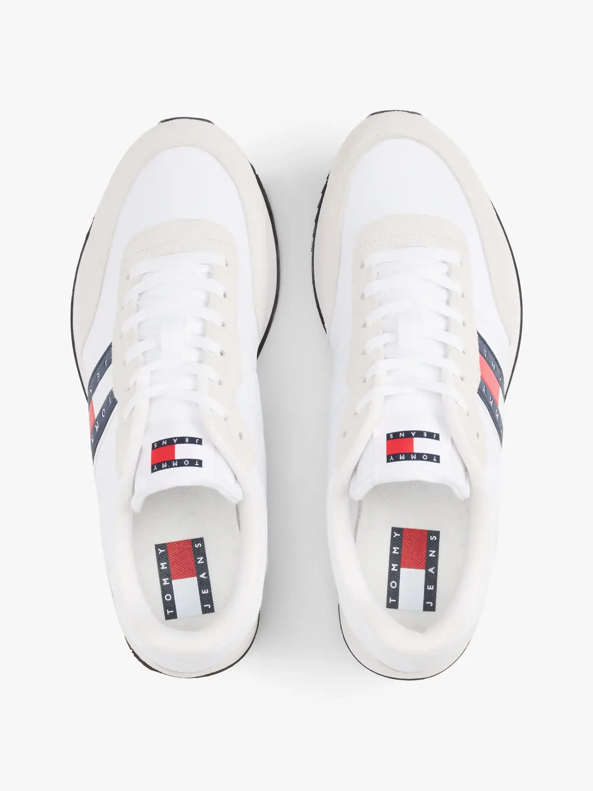 Tommy Hilfiger (NEW) TJM RUNNER CAS, YBR Beyaz Erkek Spor Ayakkabı & Sneaker