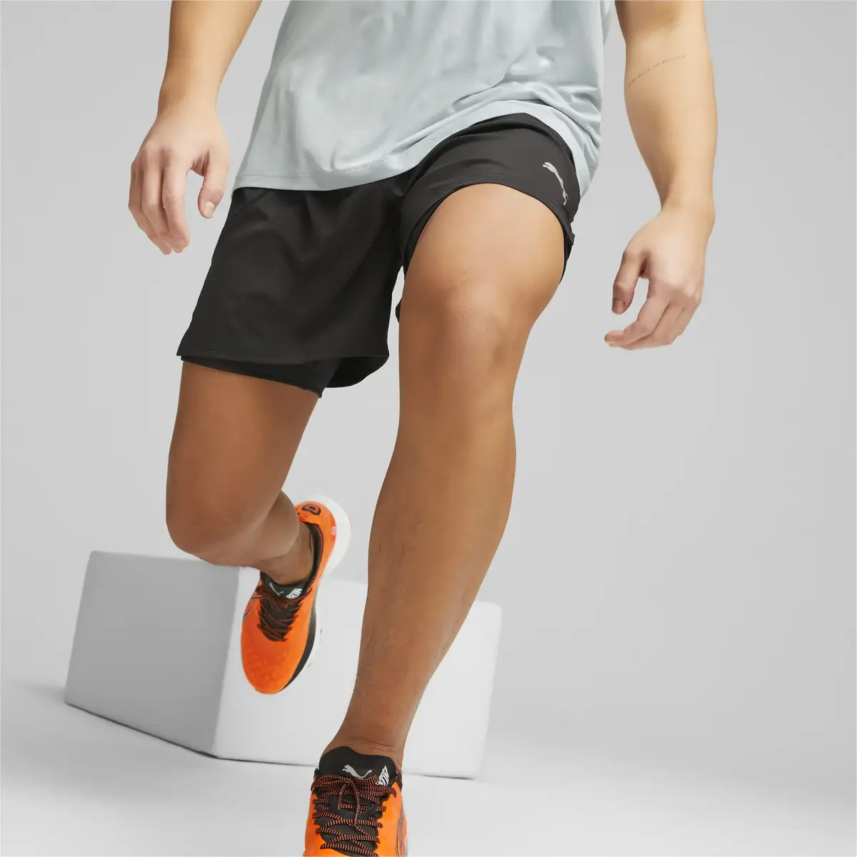 Puma RUN 2IN1 5" SHORT Siyah Erkek Şort