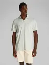 Calvin Klein LINEN COTTON CUBAN Gri Erkek Tişört