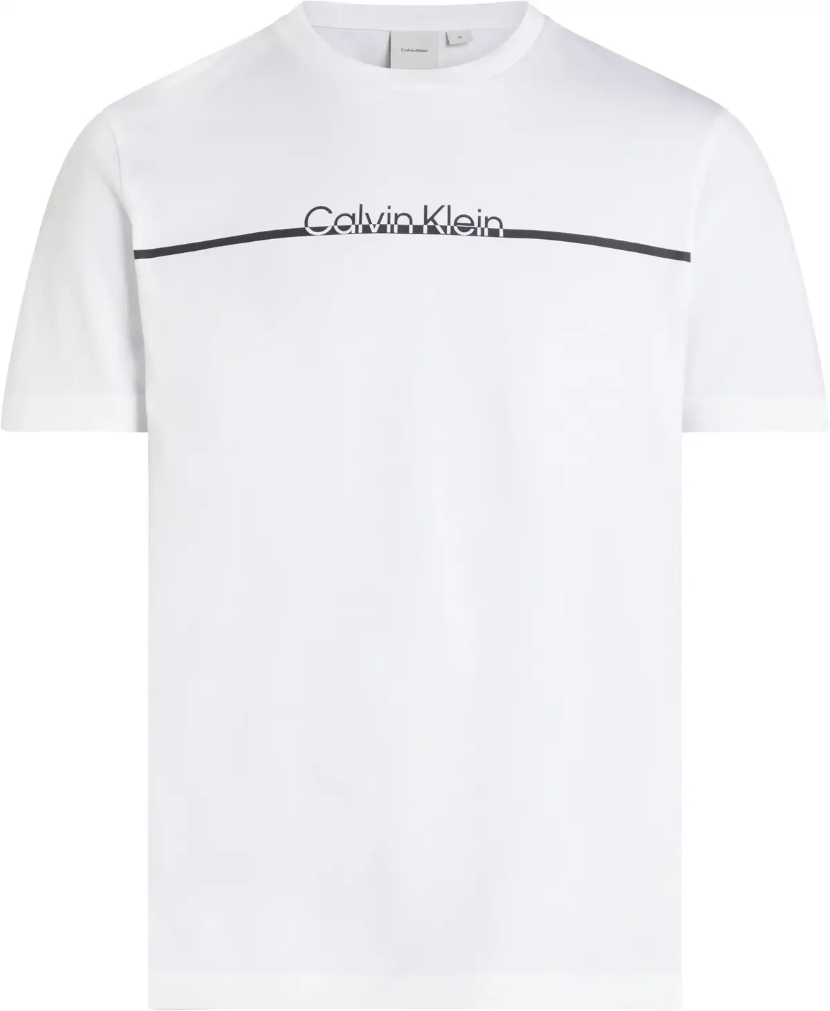 Calvin Klein SPLIT LINE LOGO T-SH, YAF Beyaz Erkek T-Shirt & Polo
