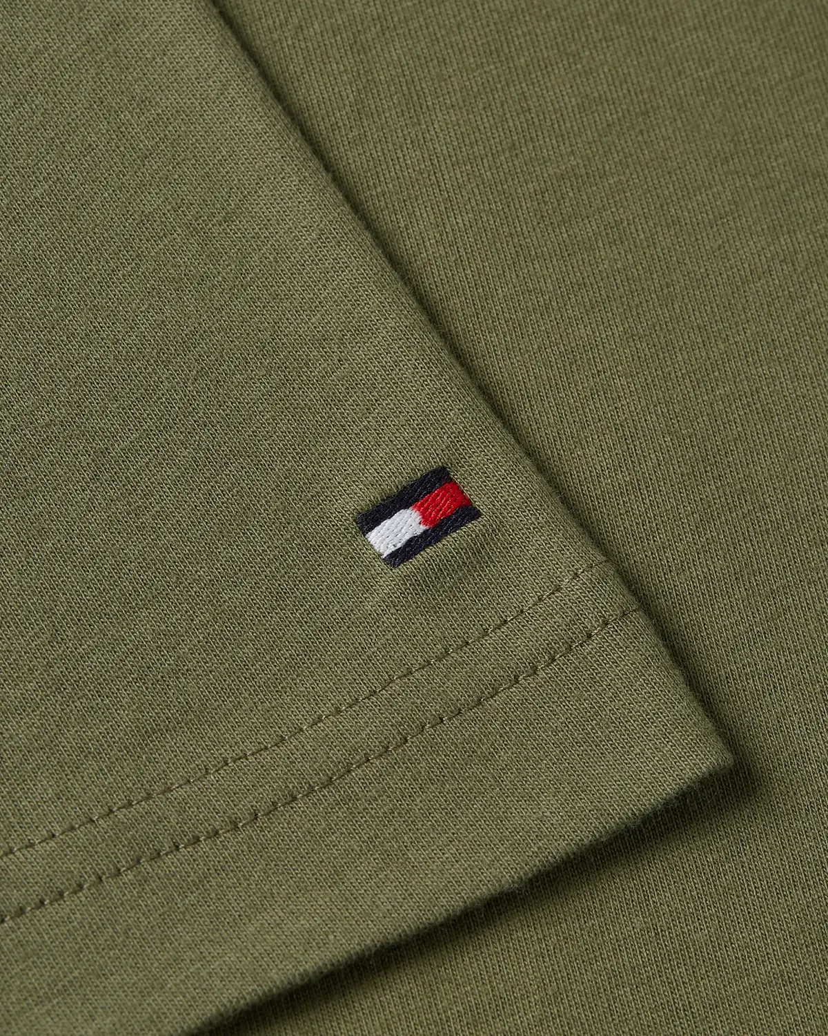 Tommy Hilfiger TOMMY LOGO TEE Erkek Yeşil T-Shirt