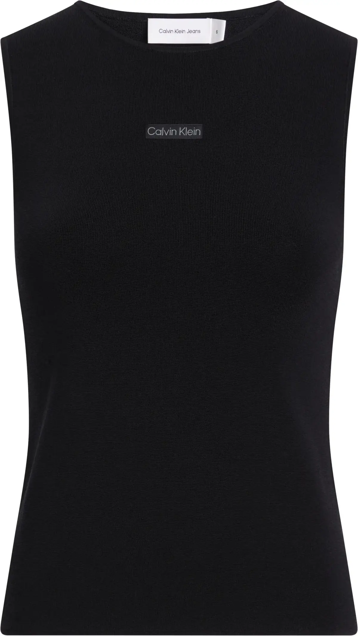 Calvin Klein PLACED INST SWEATER, BEH Siyah Kadın T-Shirt & Polo