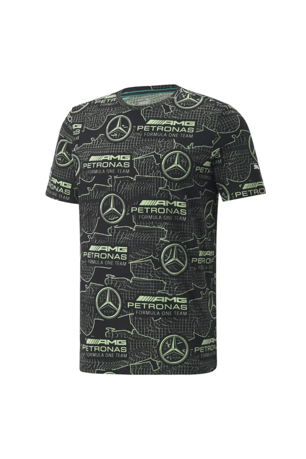 Puma Mapf1 Aop Logo Tee Siyah Erkek T-Shirt