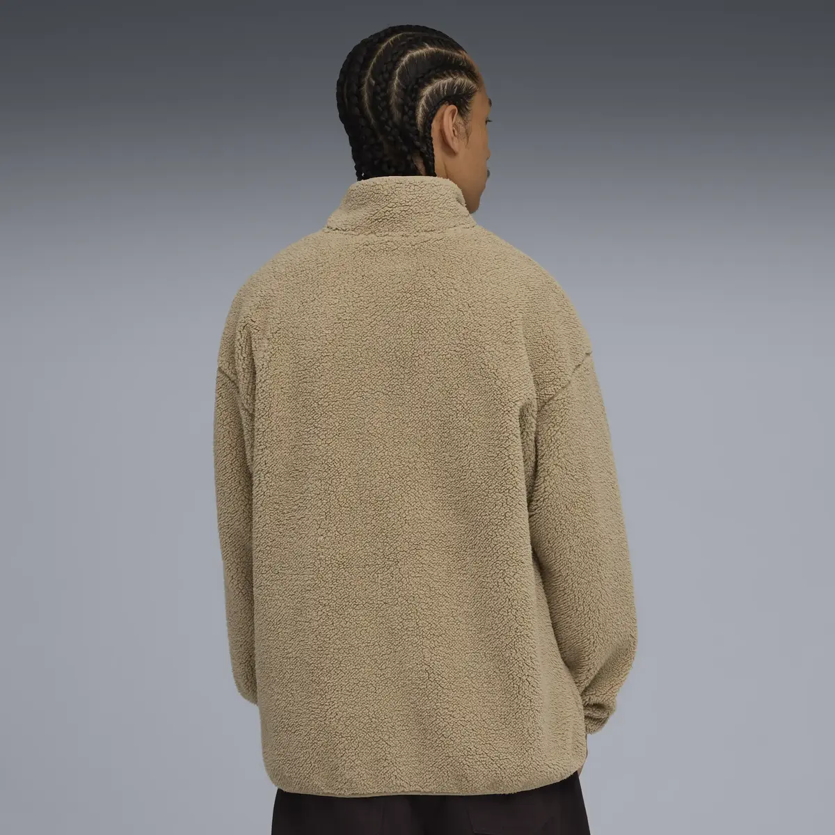 Puma ESS ELEVATED Sherpa Full-Zip Kahverengi Fermuarlı Sweatshirt