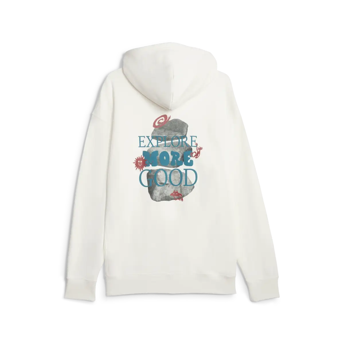 Puma DOWNTOWN Graphic Hoodie Krem Erkek Sweatshirt