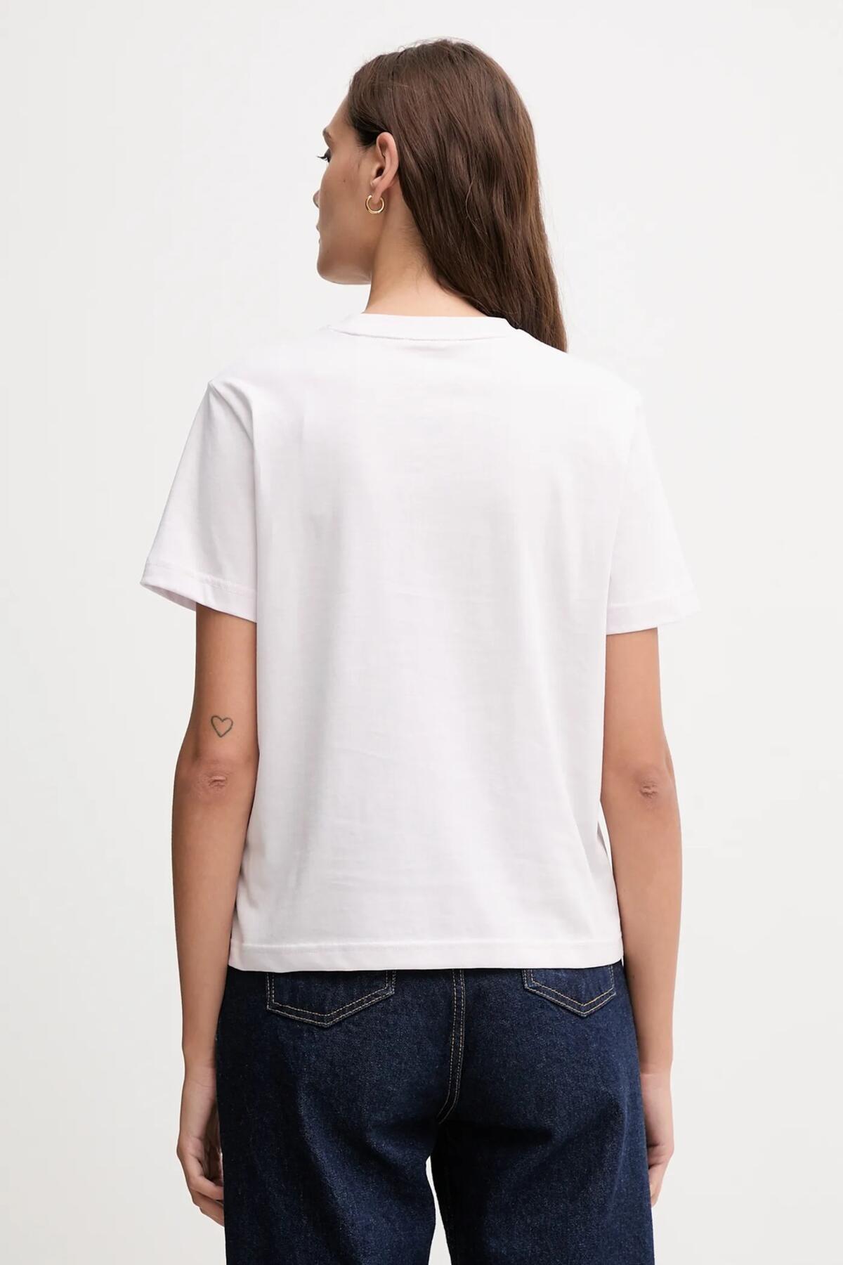 Calvin Klein HERO SS CLASSIC MONOLOGO CN TEE Gri Kadın T-Shirt Calvin Klein HERO SS CLASSIC MONOLOGO CN TEE Gri Kadın T-Shirt