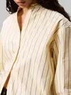 Calvin Klein YD STRIPE RELAXED SH, VND Sarı Kadın Gömlek