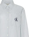 Calvin Klein YD Perfect Button-down Shirt Mavi Kadın Gömlek