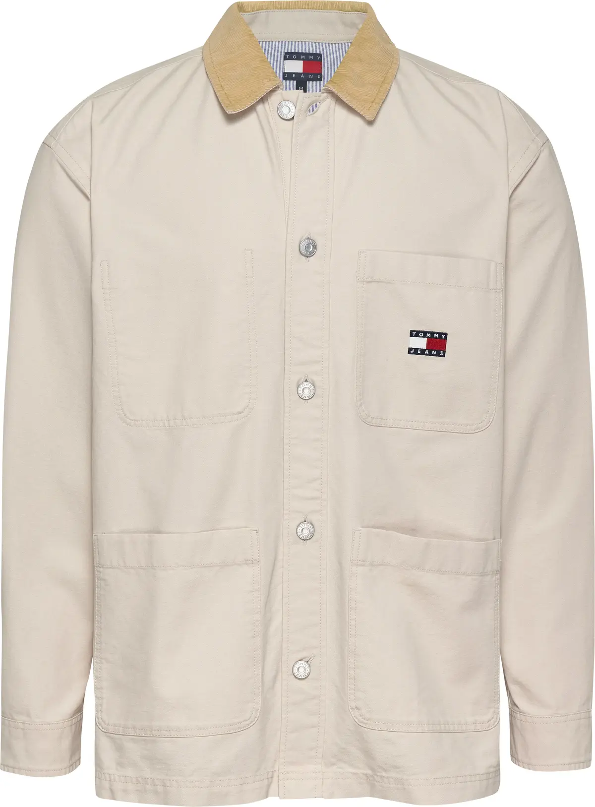 Tommy Hilfiger TJM CANVAS CORD OVER, ACG Krem Erkek Gömlek