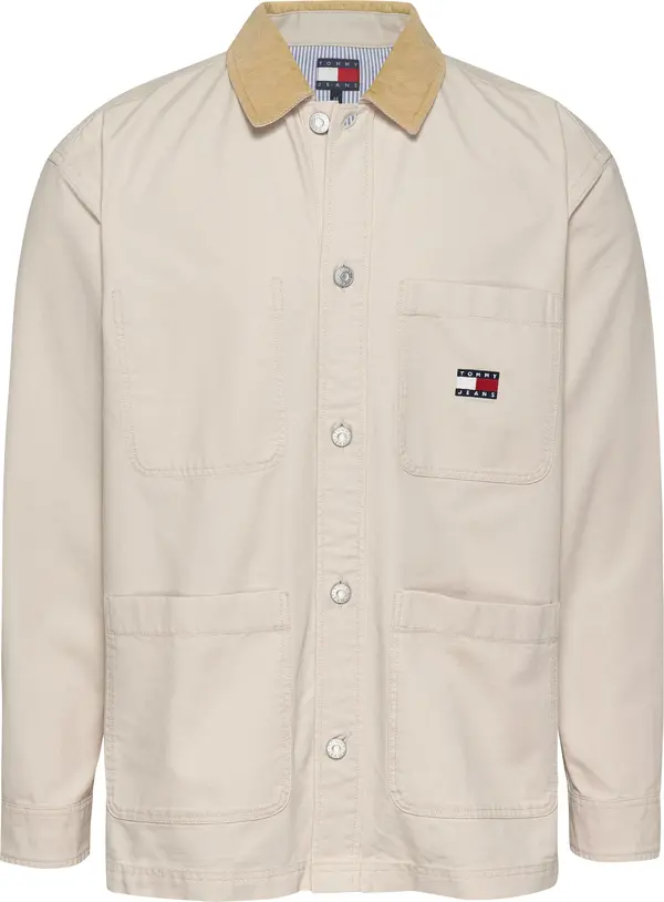 Tommy Hilfiger TJM CANVAS CORD OVER, ACG Krem Erkek Gömlek