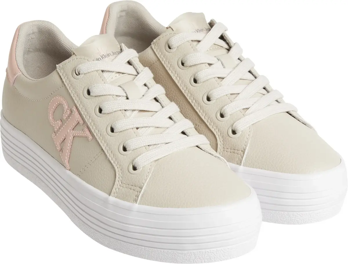 Calvin Klein VULC FLATFORM LACEUP Kadın Bej Günlük Spor Ayakkabı