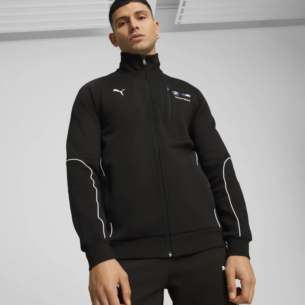 Puma BMW MMS SWEAT JKT Siyah Erkek Sweatshirt