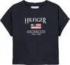 Tommy Hilfiger HILFIGER SEQUINS FLA, C1G Lacivert Kız Çocuk T-Shirt & Polo
