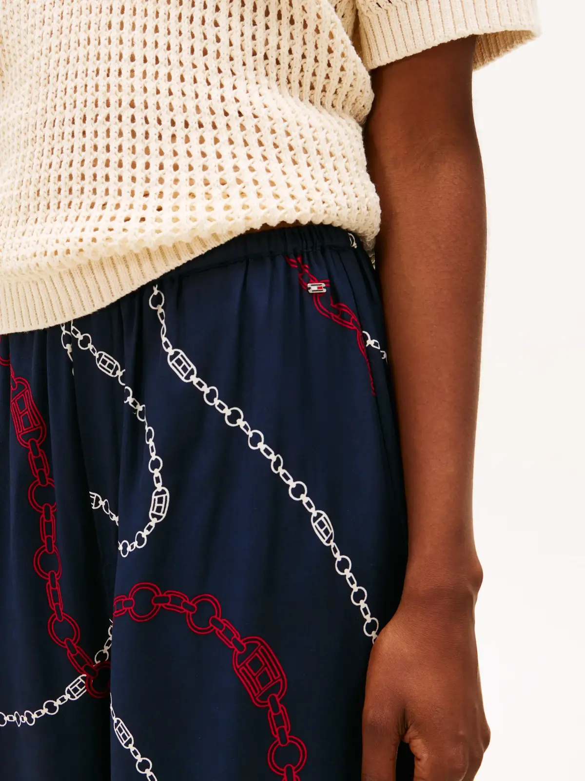 Tommy Hilfiger SOFT VISCOSE WOVEN P, 0YH Lacivert Kadın Pantolon