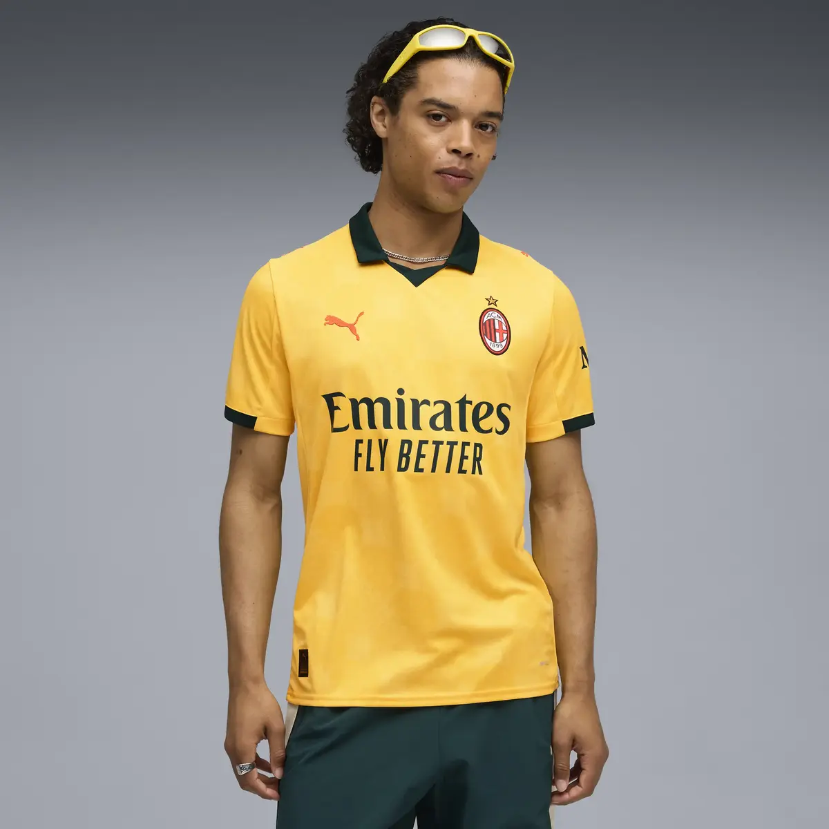 Puma ACM 3rd Jersey Replica Sarı Erkek Forma