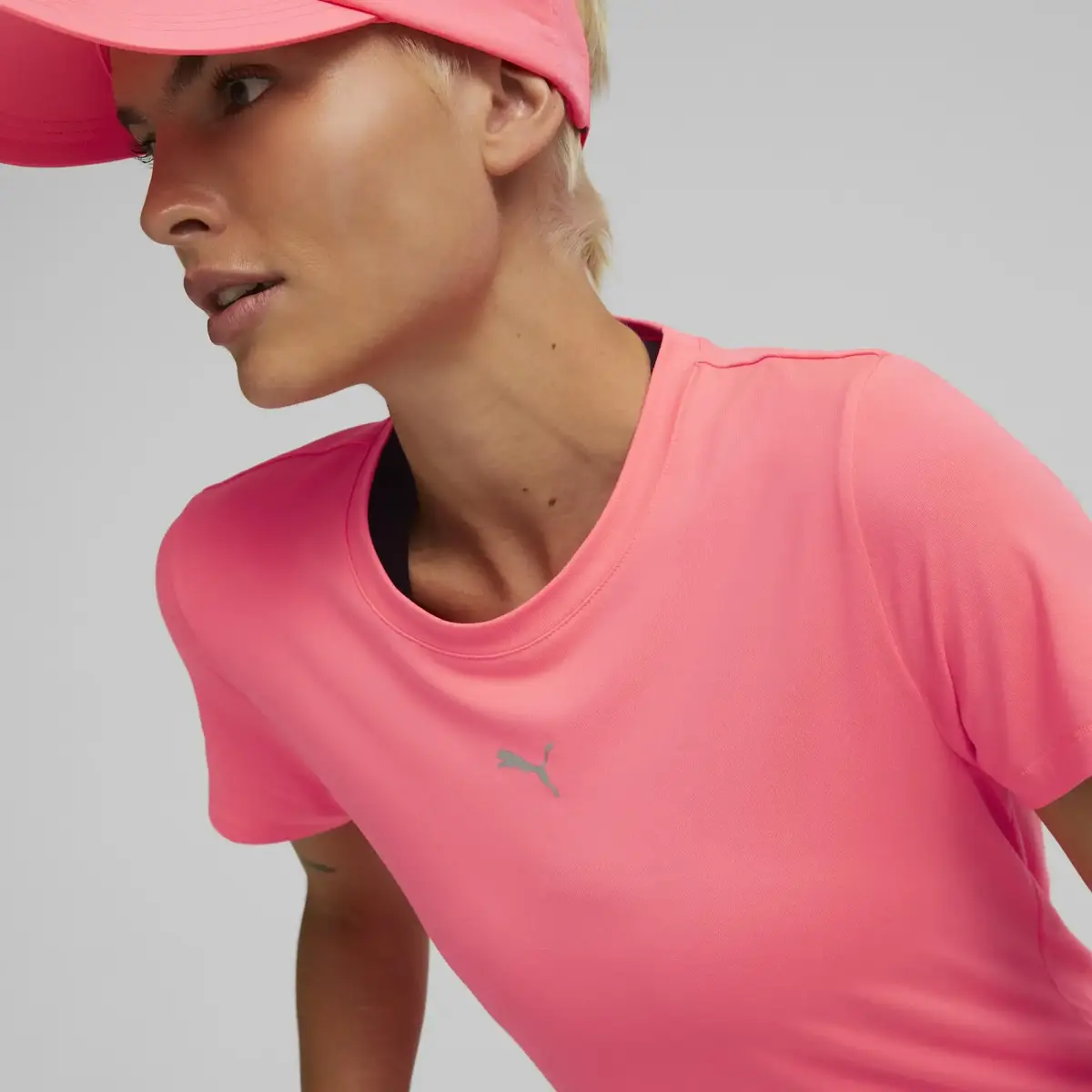 Puma Run Cloudspun Tee Pembe Kadın Performans / Koşu Koşu Ve Performans T-Shirt