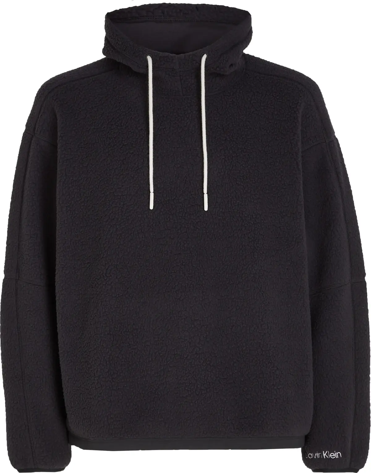 Calvin Klein WO/PW - SHERPA HOO Erkek Siyah Kazak