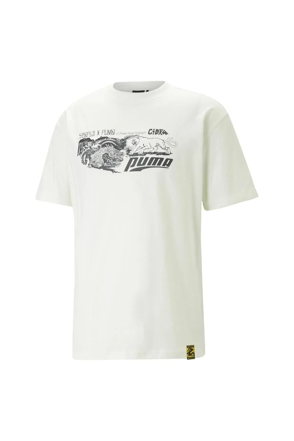 PUMA X STAPLE Graphic Tee Warm Kırık Beyaz Erkek T-Shirt