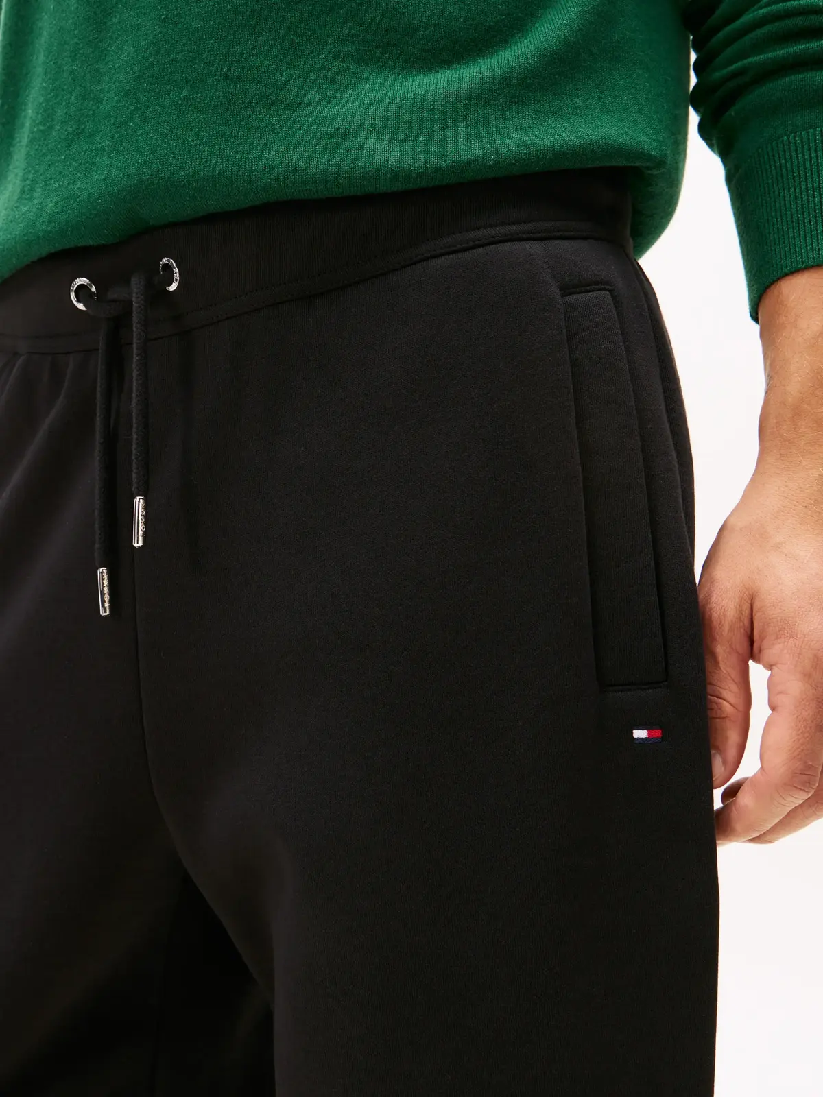 Tommy Hilfiger GLOBAL STRIPE SWEATP, BDS Siyah Erkek Eşofman Altı