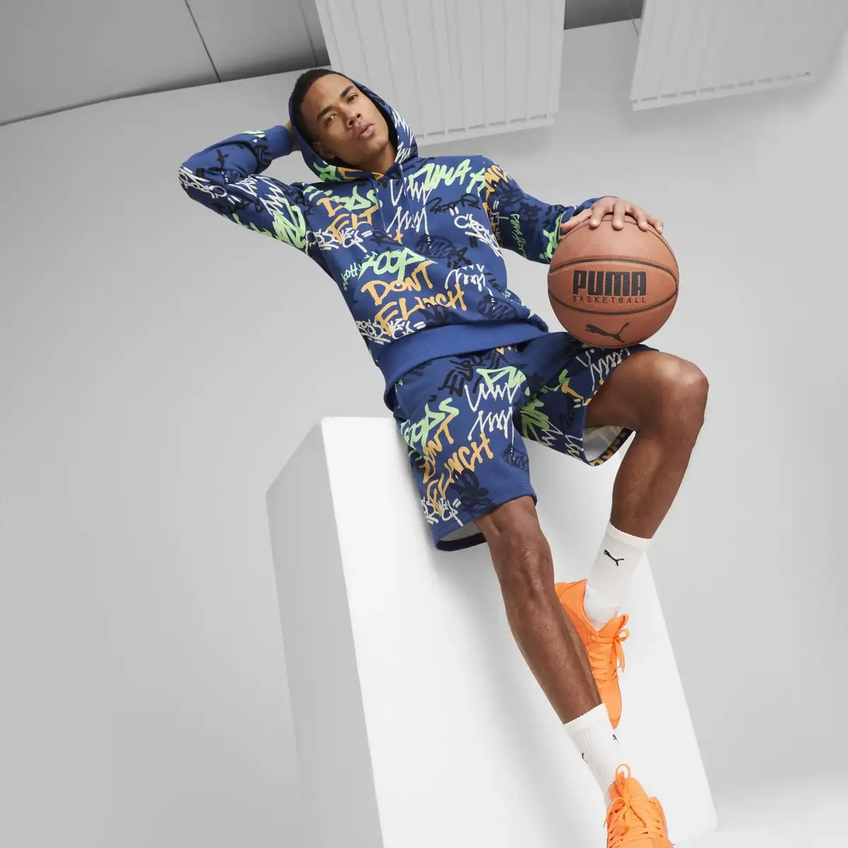 Puma Freestyle Booster Hoodie Clyde Royal-Don Lacivert Erkek Hoodie
