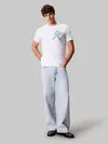 Calvin Klein SS 30S EU CK BH WORD STACK GRAPH Beyaz Erkek Tişört