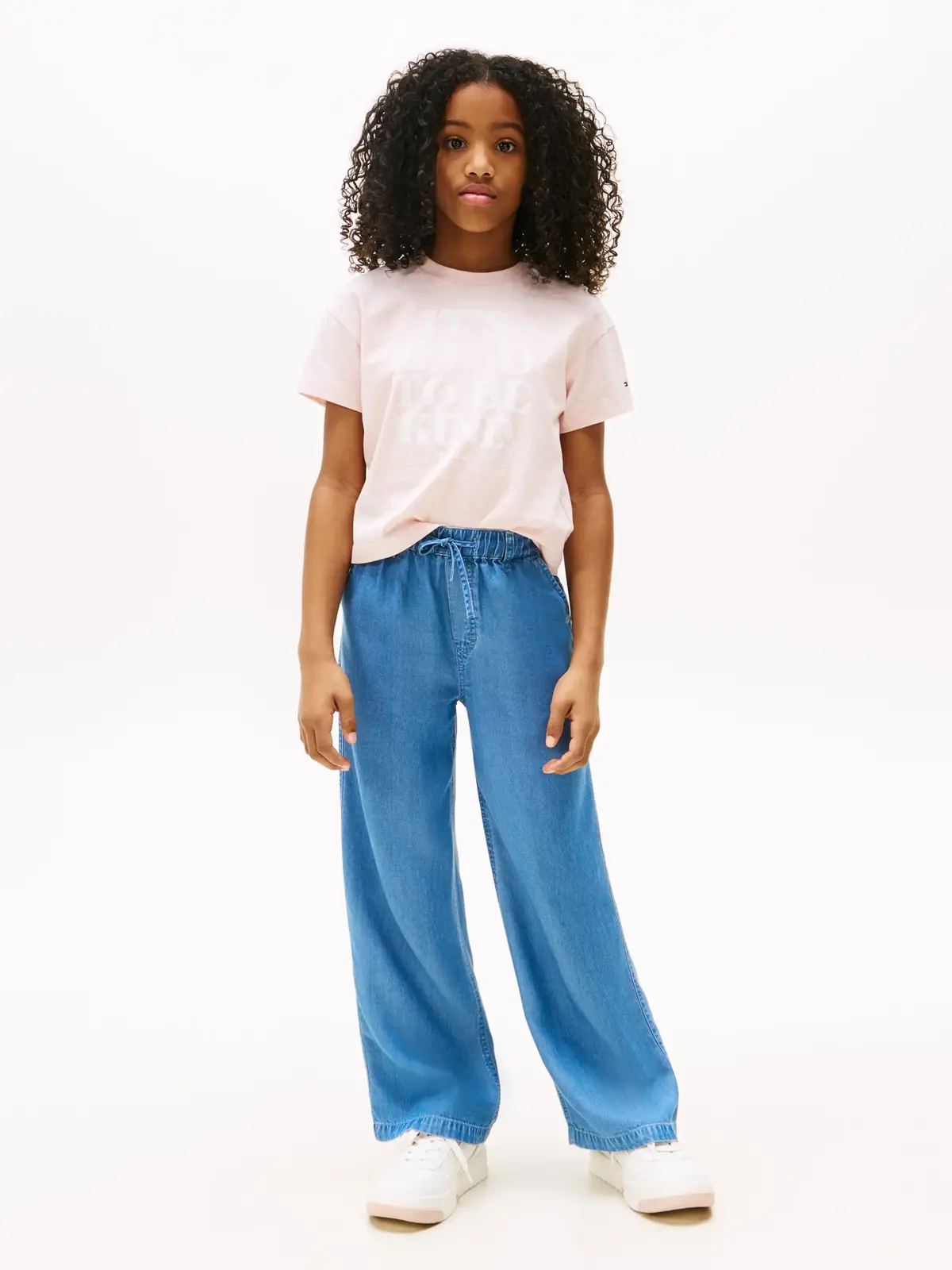 Tommy Hilfiger FUN GRAPHIC TEE SS, XT0 Pembe Kız Çocuk T-Shirt & Polo