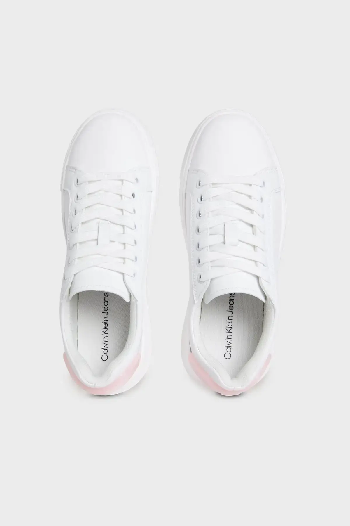 Calvin Klein CHUNKY CUPSOLE RU PATCH LTH WN Beyaz Kadın Günlük Spor Ayakkabı