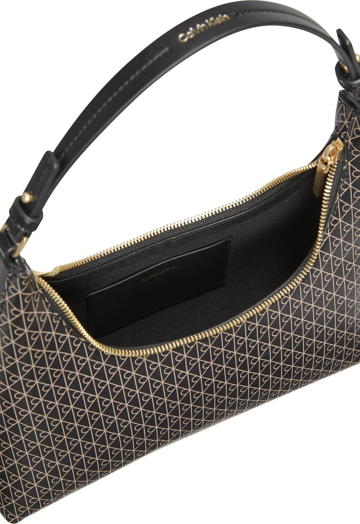 Calvin Klein EMBLEM AOP CONV SHOULDER BAG Siyah Kadın El Çantası