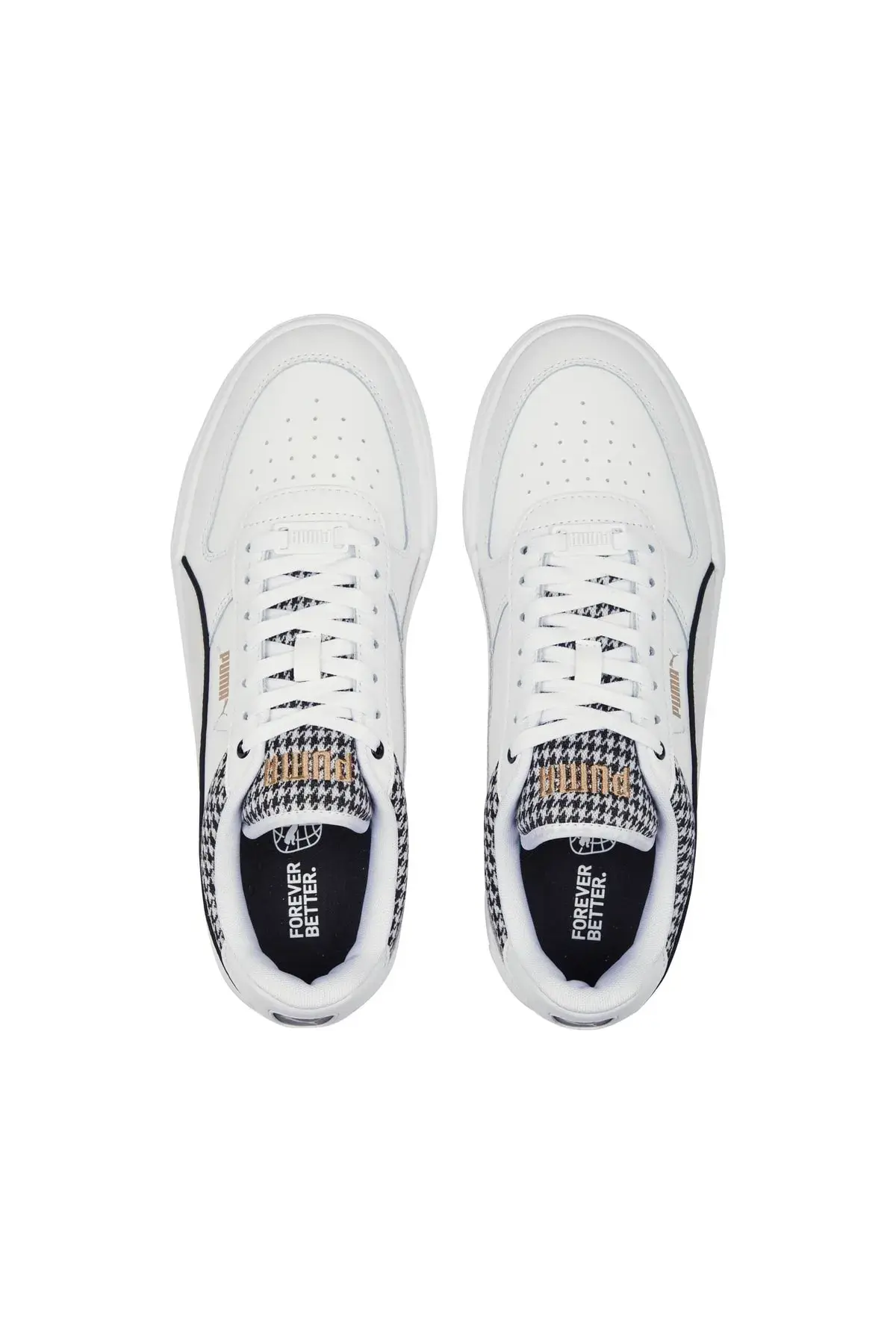 Puma Caven Dime Houndstooth - B Beyaz Kadın/Unisex Günlük Spor Ayakkabı