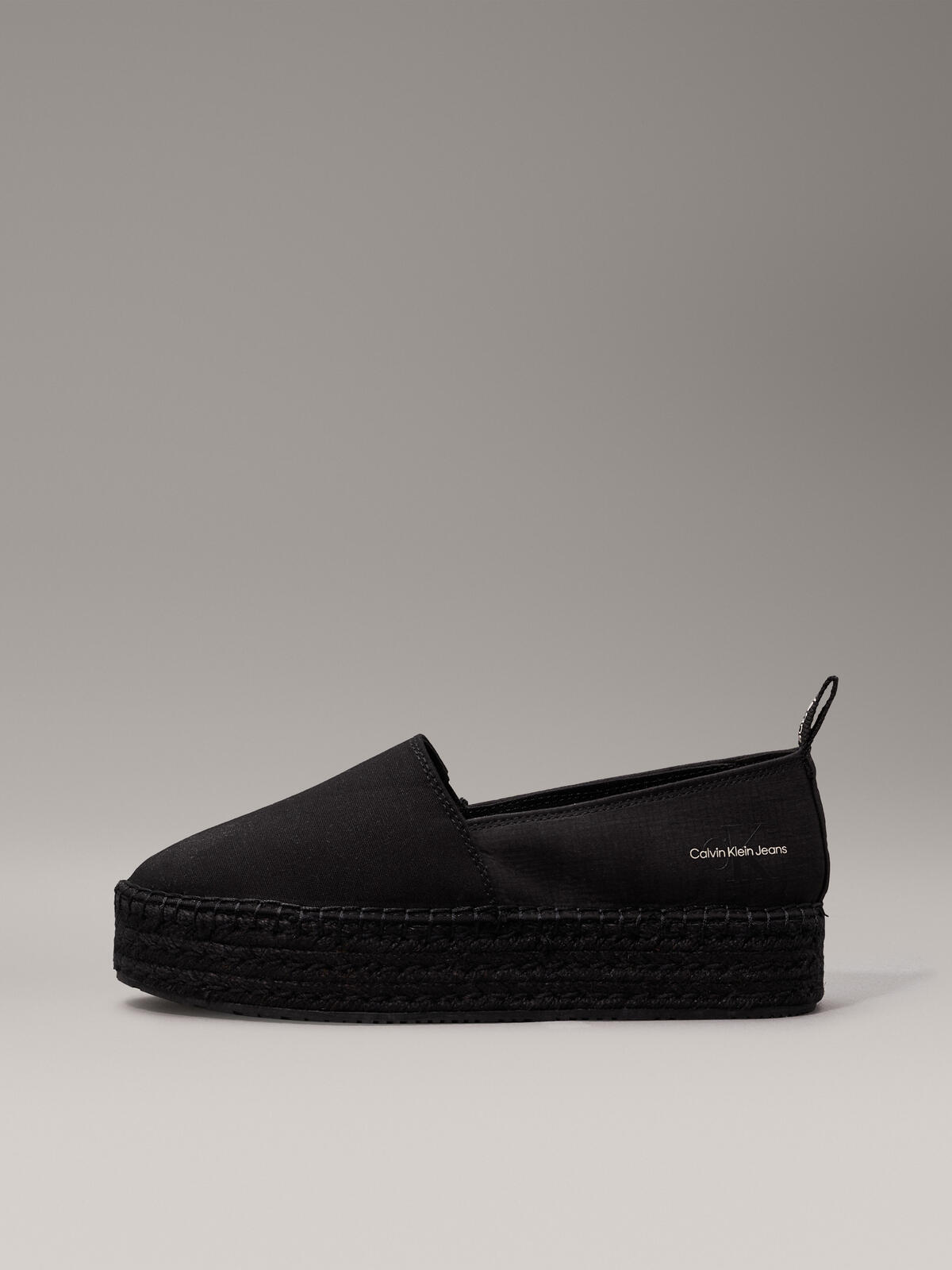 Calvin Klein PLATFORM ESPADRILLE Kadın Siyah Ayakkabı
