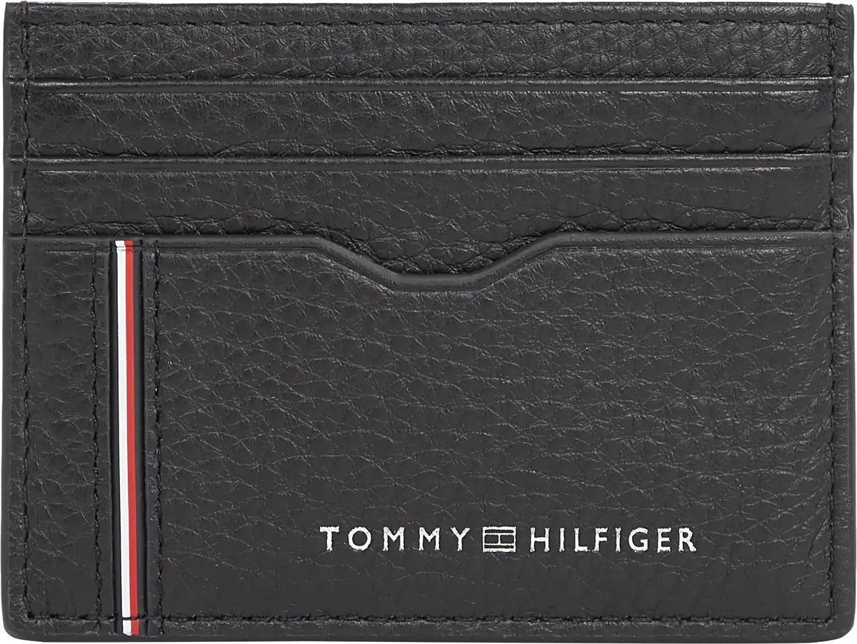 Tommy Hilfiger TH CORP CC HOLDER Erkek Siyah Cüzdan