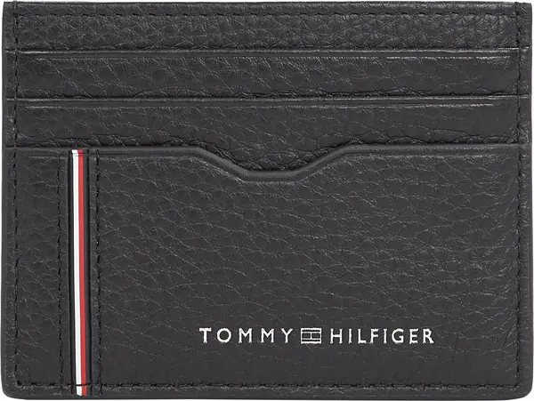 Tommy Hilfiger TH CORP CC HOLDER Erkek Siyah Cüzdan