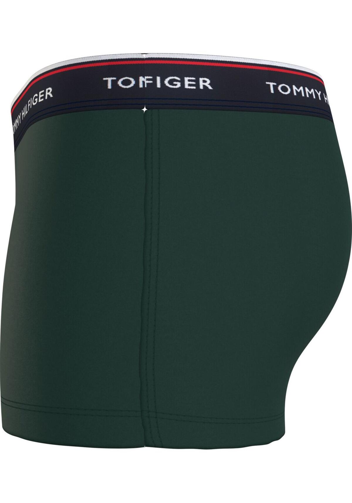 Tommy Hilfiger 3P TRUNK, 0XW Yeşil 3'lü Erkek Boxer