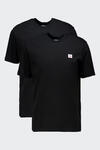 Calvin Klein SS WOVEN LABEL TEE 2, VAW Siyah 2'li Erkek T-Shirt