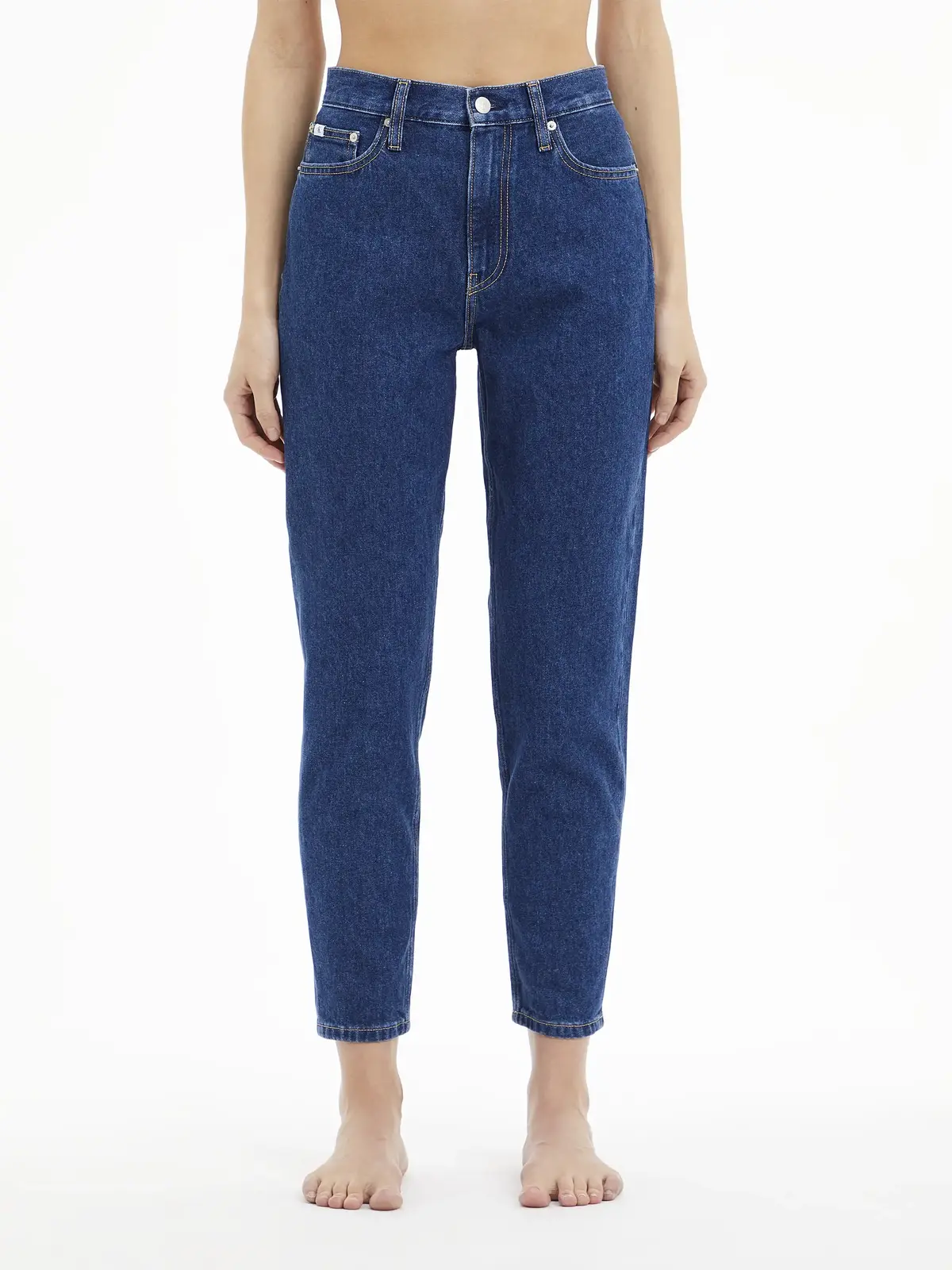 Calvin Klein MOM JEAN Kadın Mavi Kot Pantolon