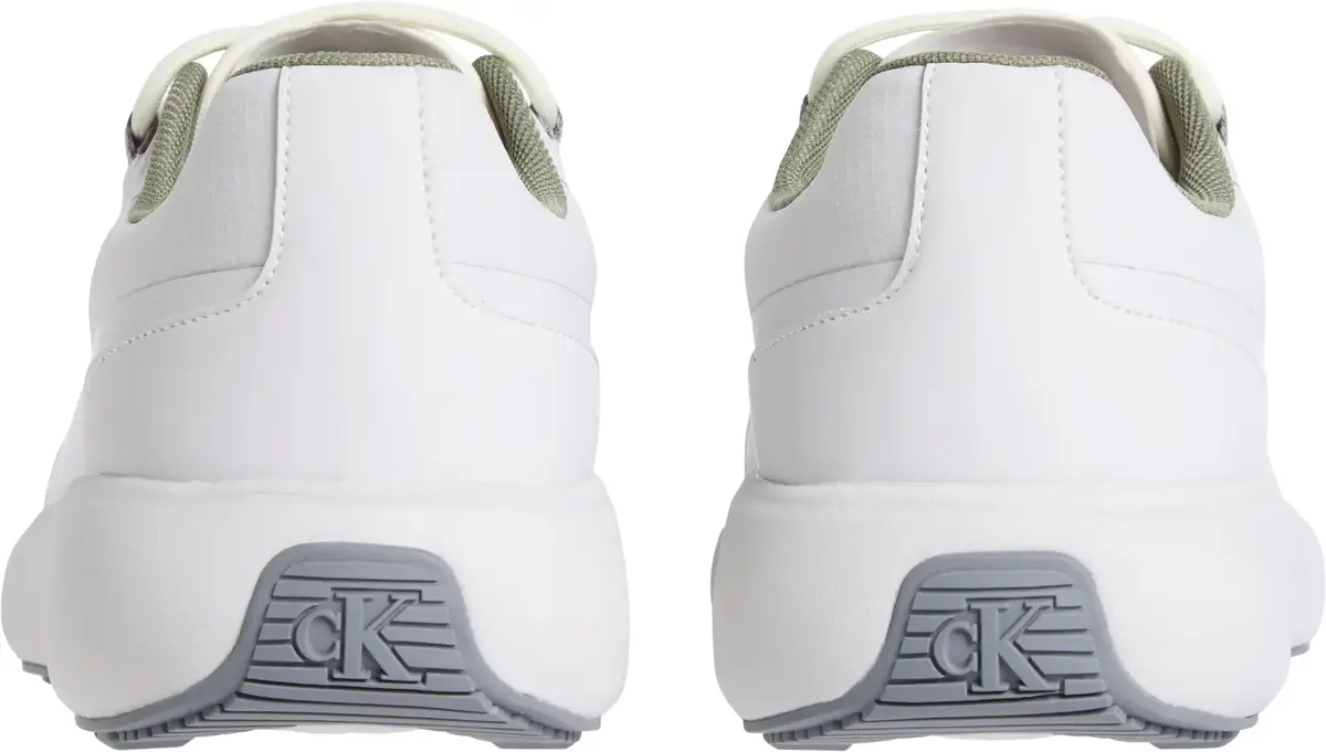Calvin Klein ATHLEISURE RUNNER TE, 0IS Beyaz Erkek Spor Ayakkabı & Sneaker