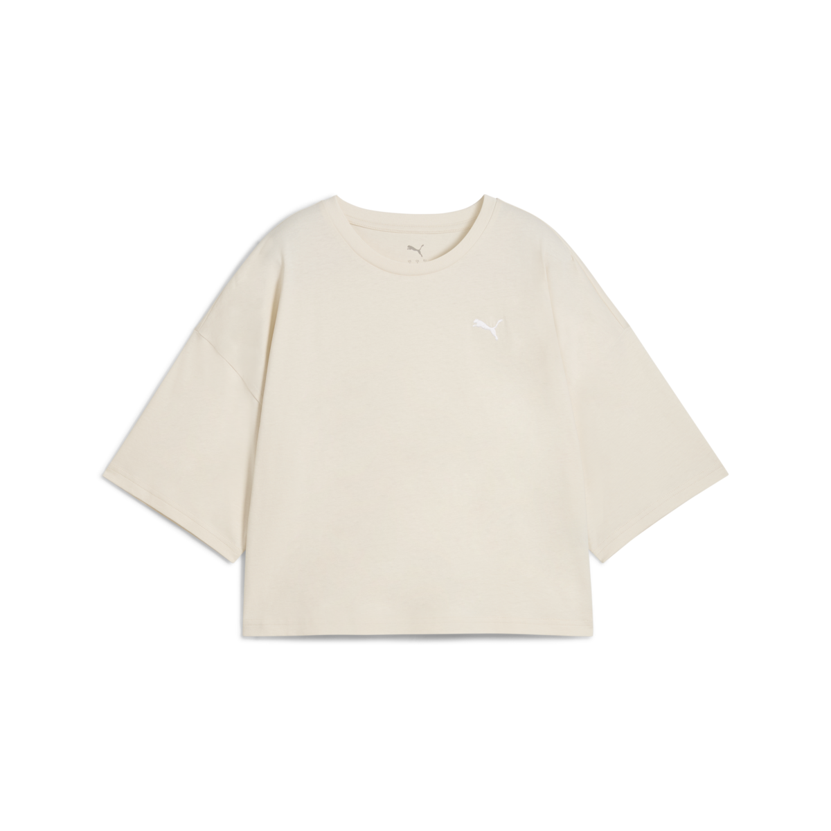 Puma WARDROBE ESS Oversized Tee Bej Kadın T-Shirt