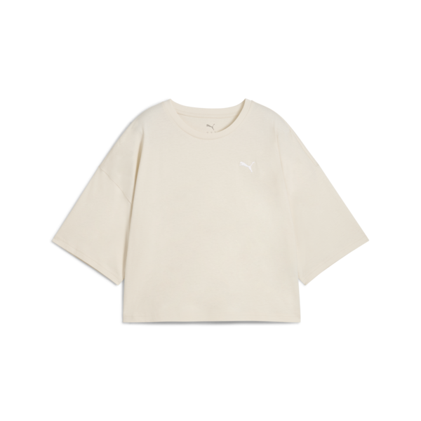 Puma WARDROBE ESS Oversized Tee Bej Kadın T-Shirt