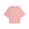 PUMA CLASS Relaxed Crop Tee Pembe Kadın Crop