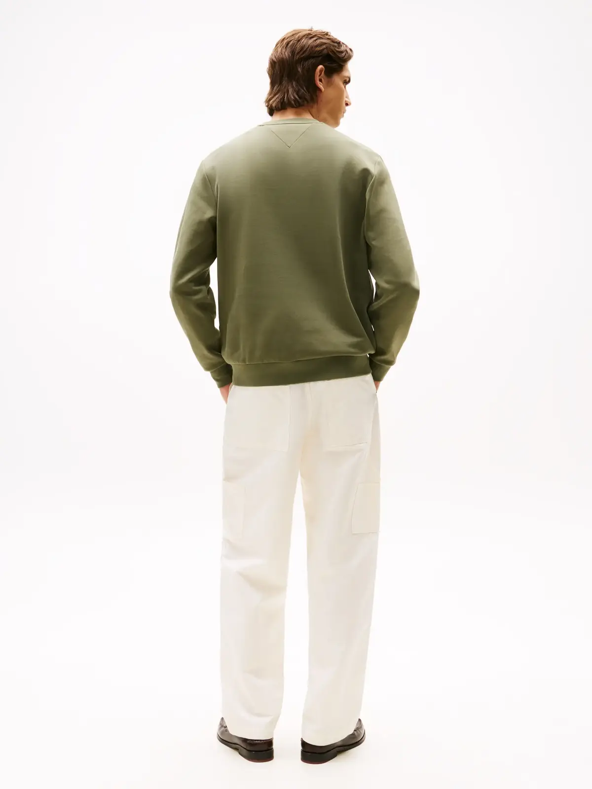 Tommy Hilfiger ESSENTIAL INTECHNO C, PLI Yeşil Erkek Sweatshirt