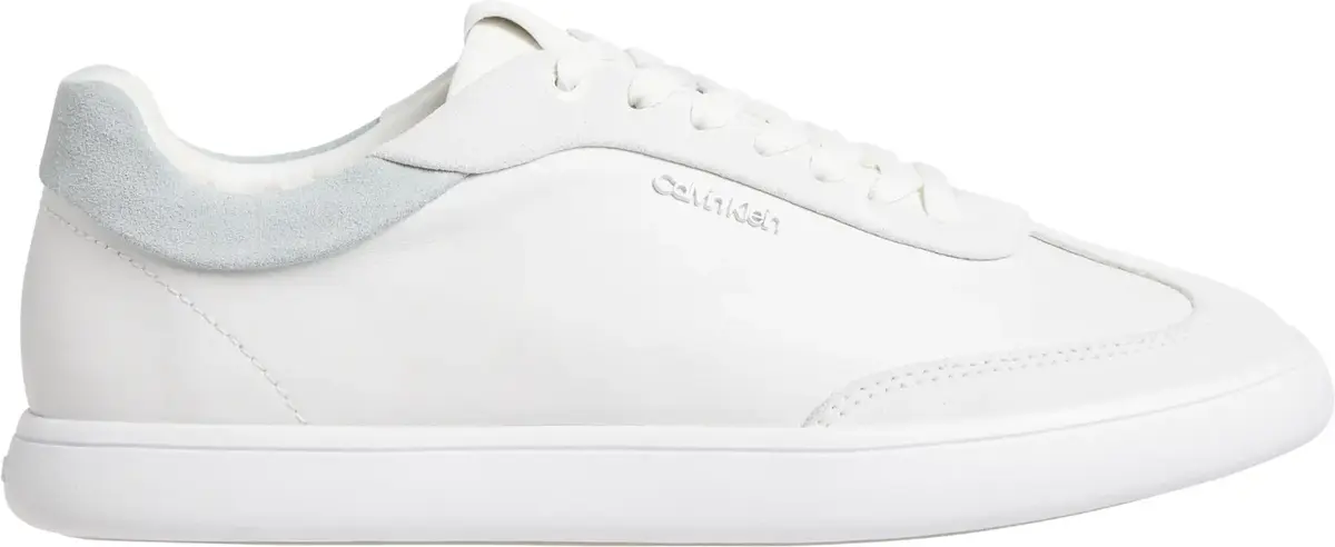 Calvin Klein CUPSOLE LACE UP - LT, 02W Beyaz Kadın Spor Ayakkabı & Sneaker
