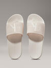 Calvin Klein SLIDE MONOGRAM CO Kadın Bej Terlik