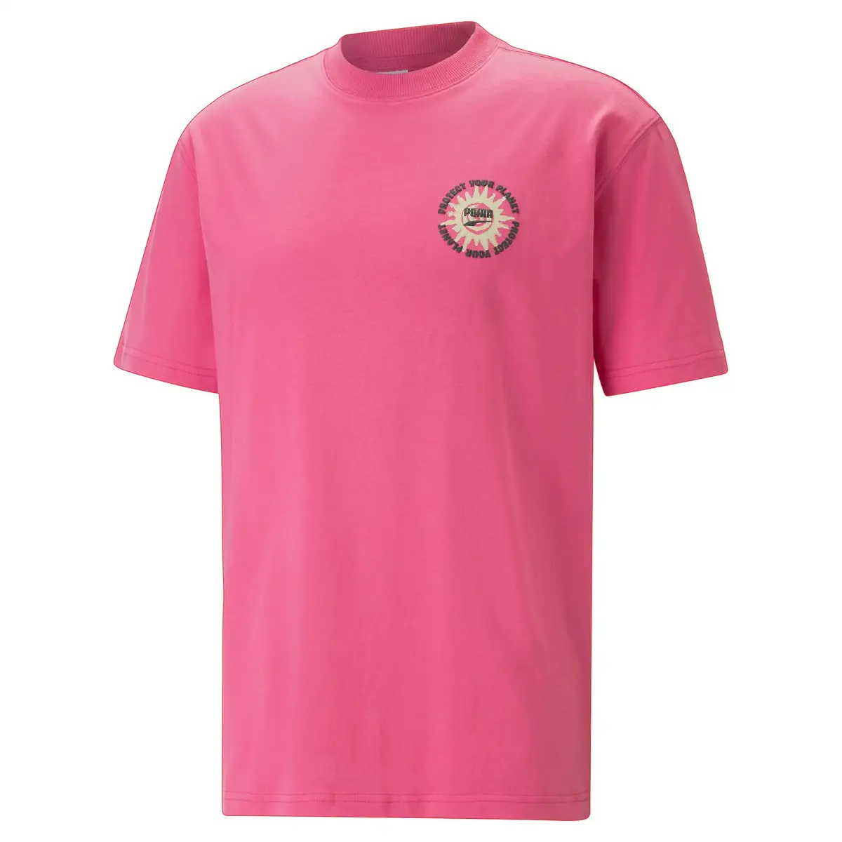 Puma DOWNTOWN Graphic Tee Pembe Erkek/Unisex T-Shirt
