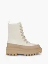 Calvin Klein FLATFORM LACE UP BOO Kadın Bej Bot