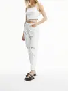Calvin Klein CORSET STRAPS CROSSO Kadın Beyaz T-Shirt