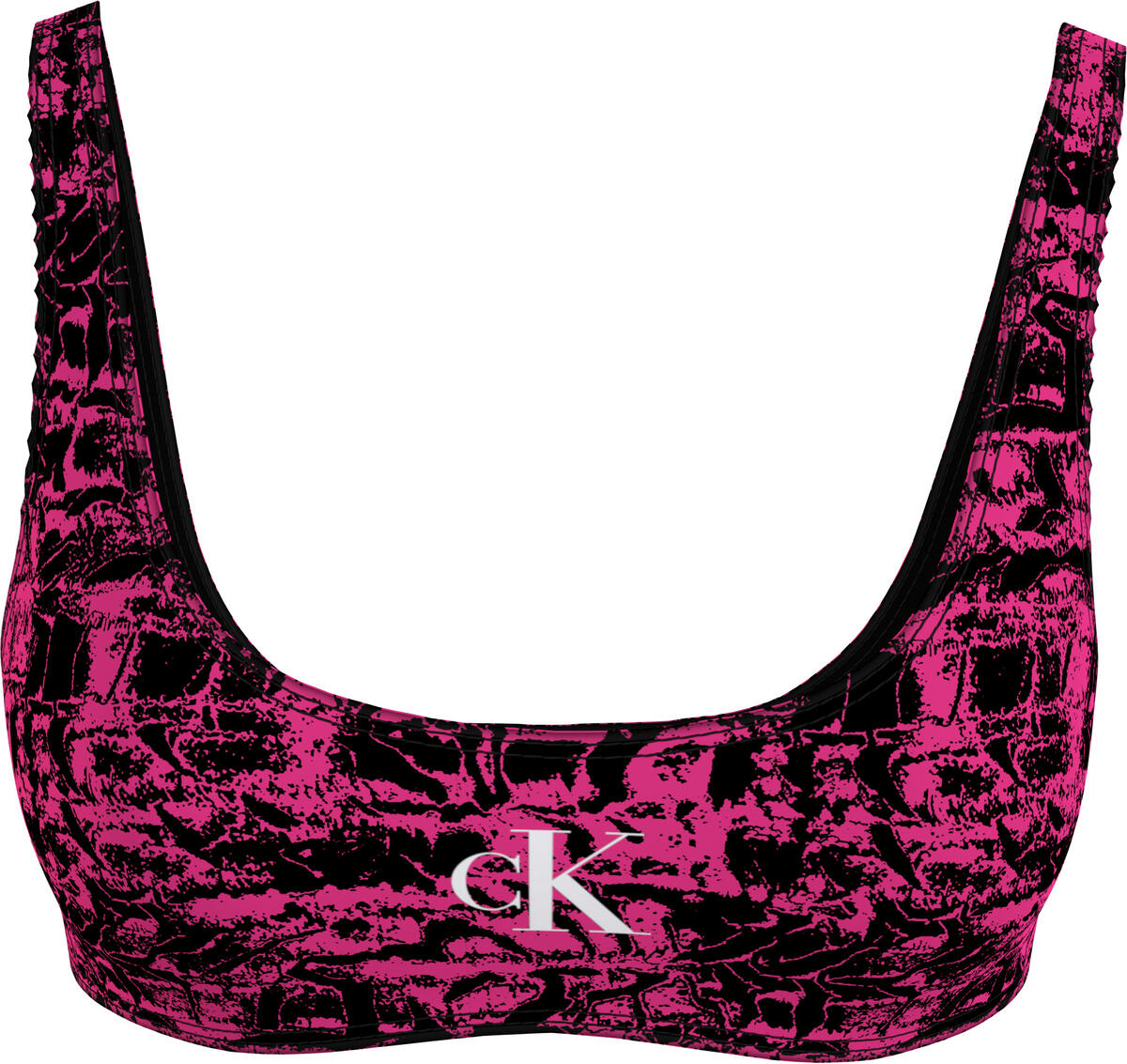 Calvin Klein BRALETTE-PRINT Kadın Pembe Bikini Üstü