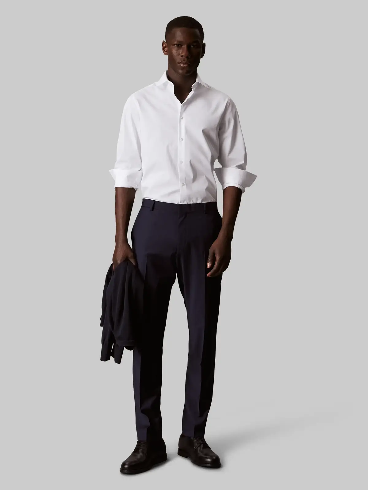 Calvin Klein REG ESNTL POPLIN STR Regular Fit Beyaz Erkek Gömlek
