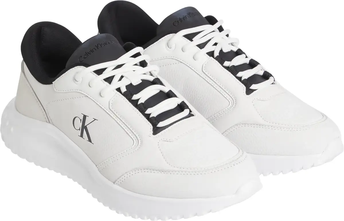 Calvin Klein EVA RUNNER LOW MG WM, 0LF Beyaz Erkek Spor Ayakkabı & Sneaker