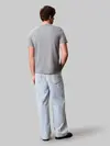 Calvin Klein SS 30S EU CK NY WORD Gri Erkek Tişört